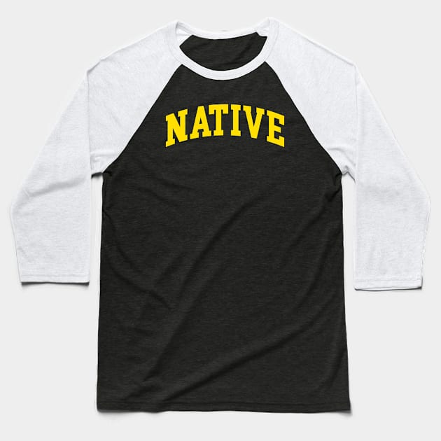 Native Baseball T-Shirt by monkeyflip